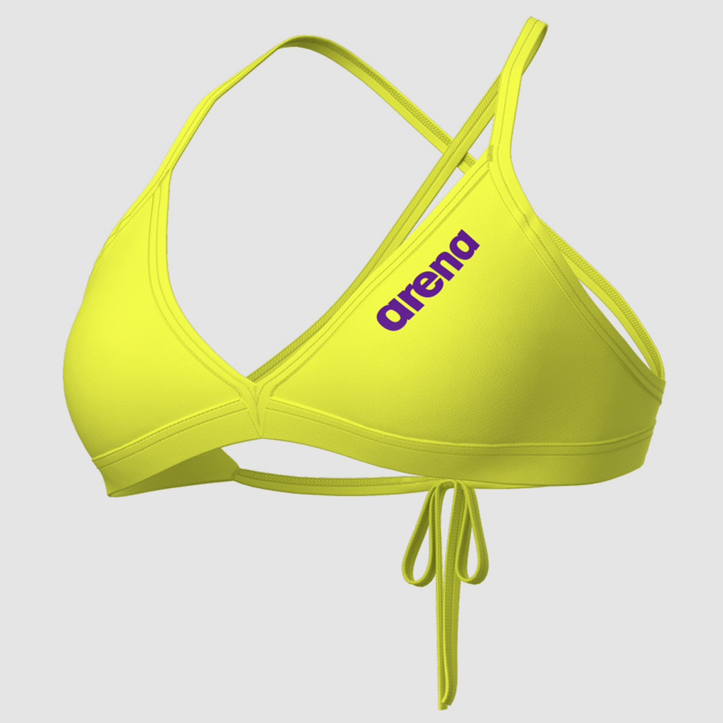 Team Swim Top Tie Back Solid Bikini soft green Hauptbild_brandshop