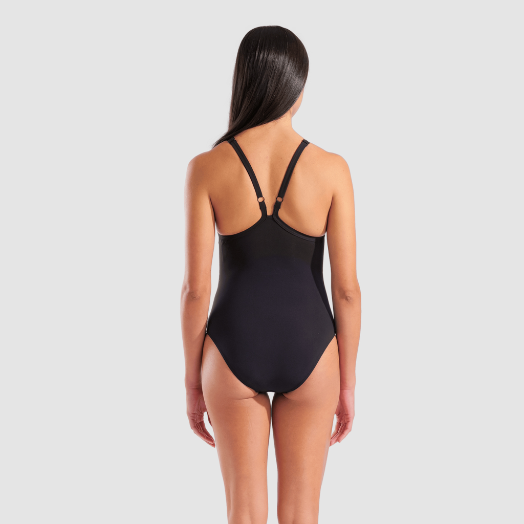 Arena W Arena Mesh Equals Swimsuit Back B Badeanzug in SCHWARZ