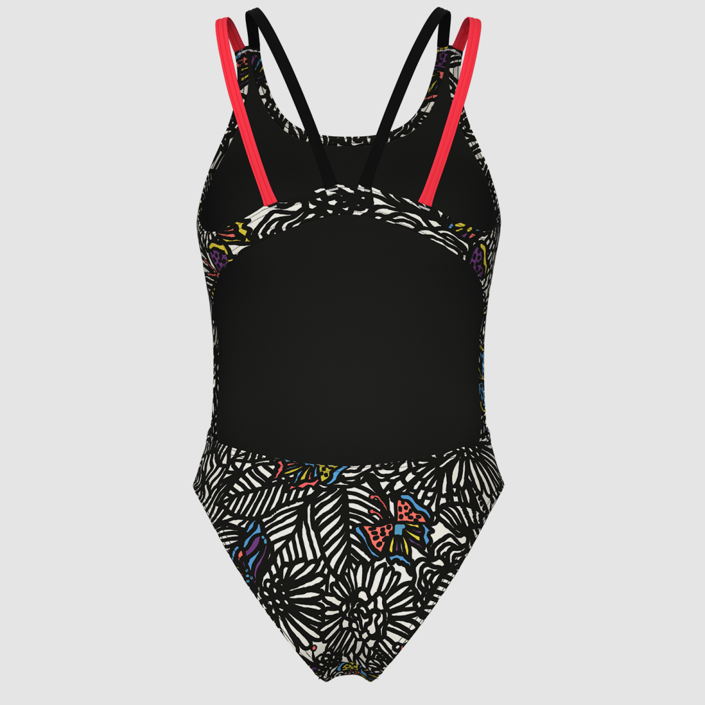 Arena W Arena Colors Book Swimsuit Swim Tech Multi Badeanzug in SCHWARZ