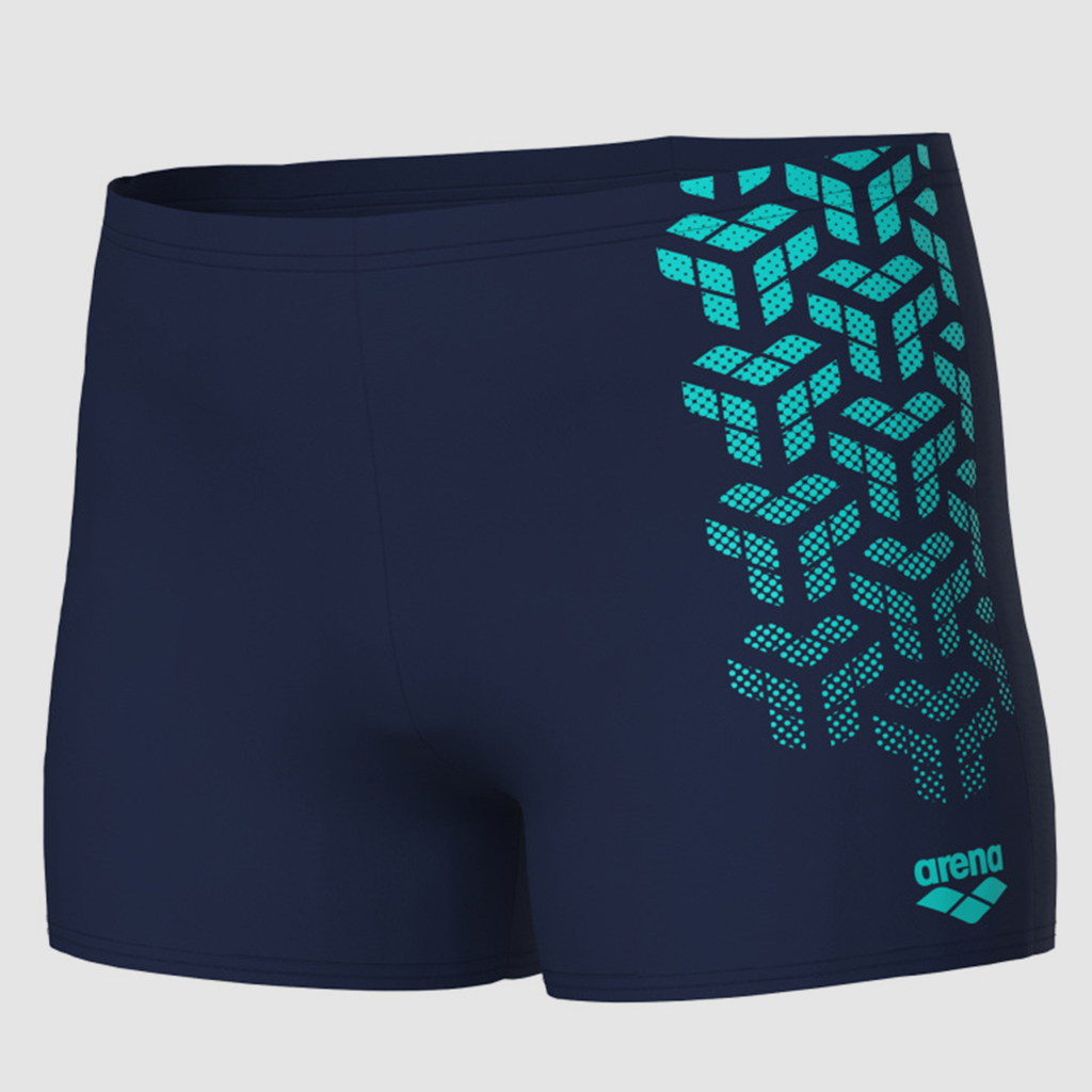 Arena Kikko V Swim Short Graphic navy/water Hauptbild_brandshop