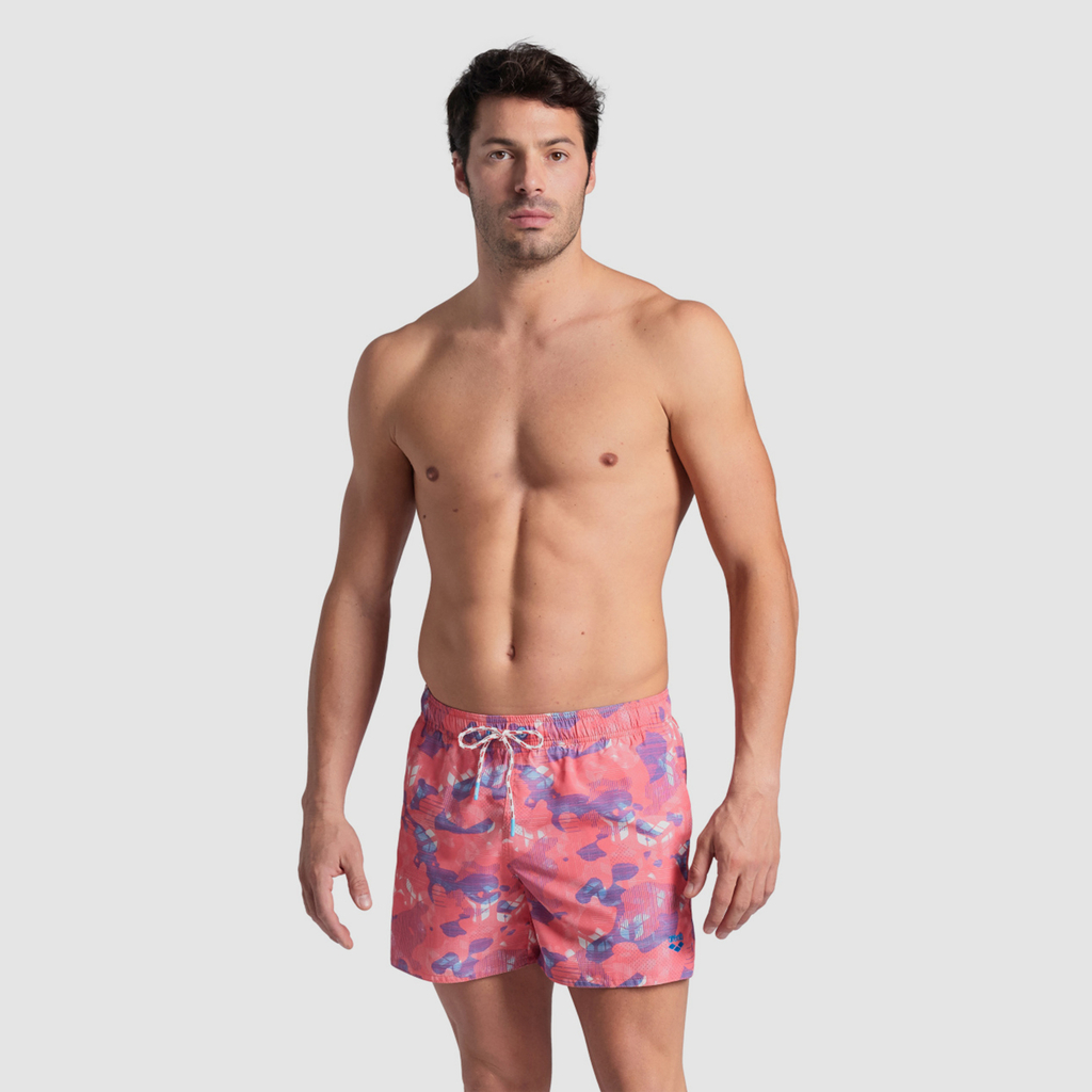 M Beach Short Allover Beach Short calypso coral/multi model_bild_brandshop