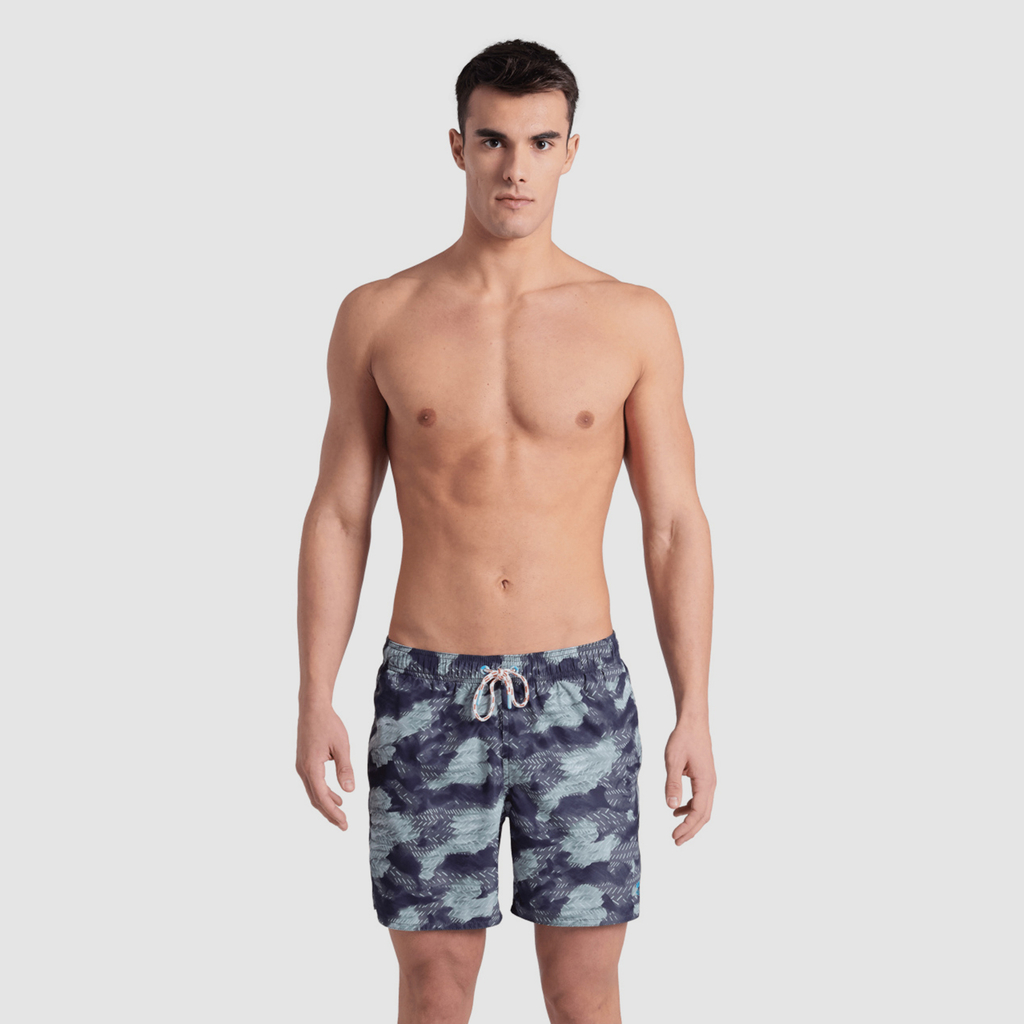 M Beach Boxer Allover Beach Short asphalt/multi model_bild_brandshop