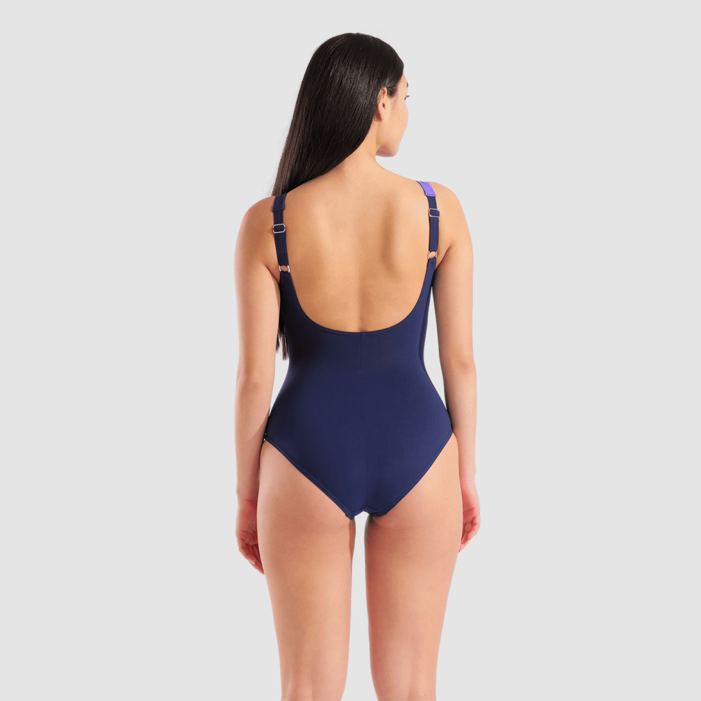 Arena W Arena Swimsuit Liliana U Back C Cup Figurformender Badeanzug in BLAU