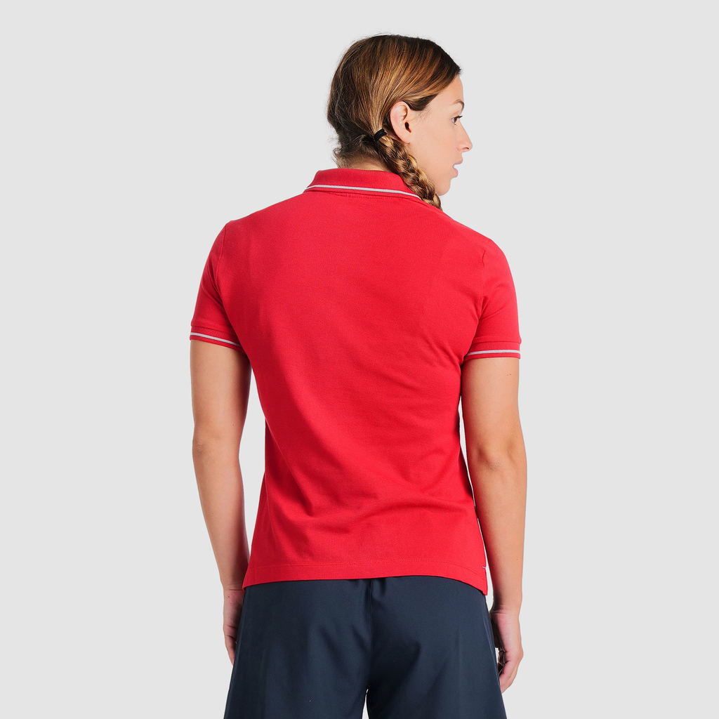 Team Poloshirt Solid Cotton red rueckseite_bild_brandshop