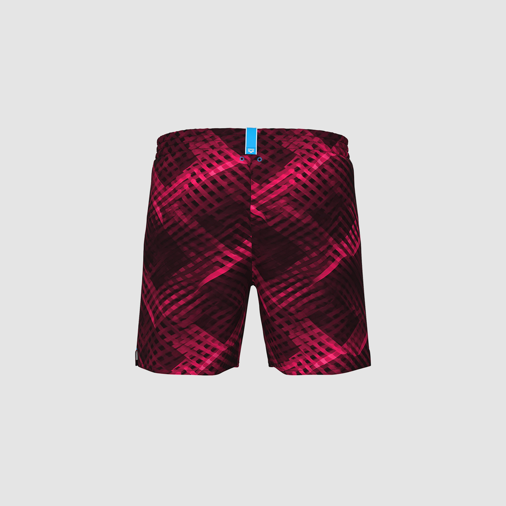 Arena M Beach Boxer Allover Beach Short in VIOLETT