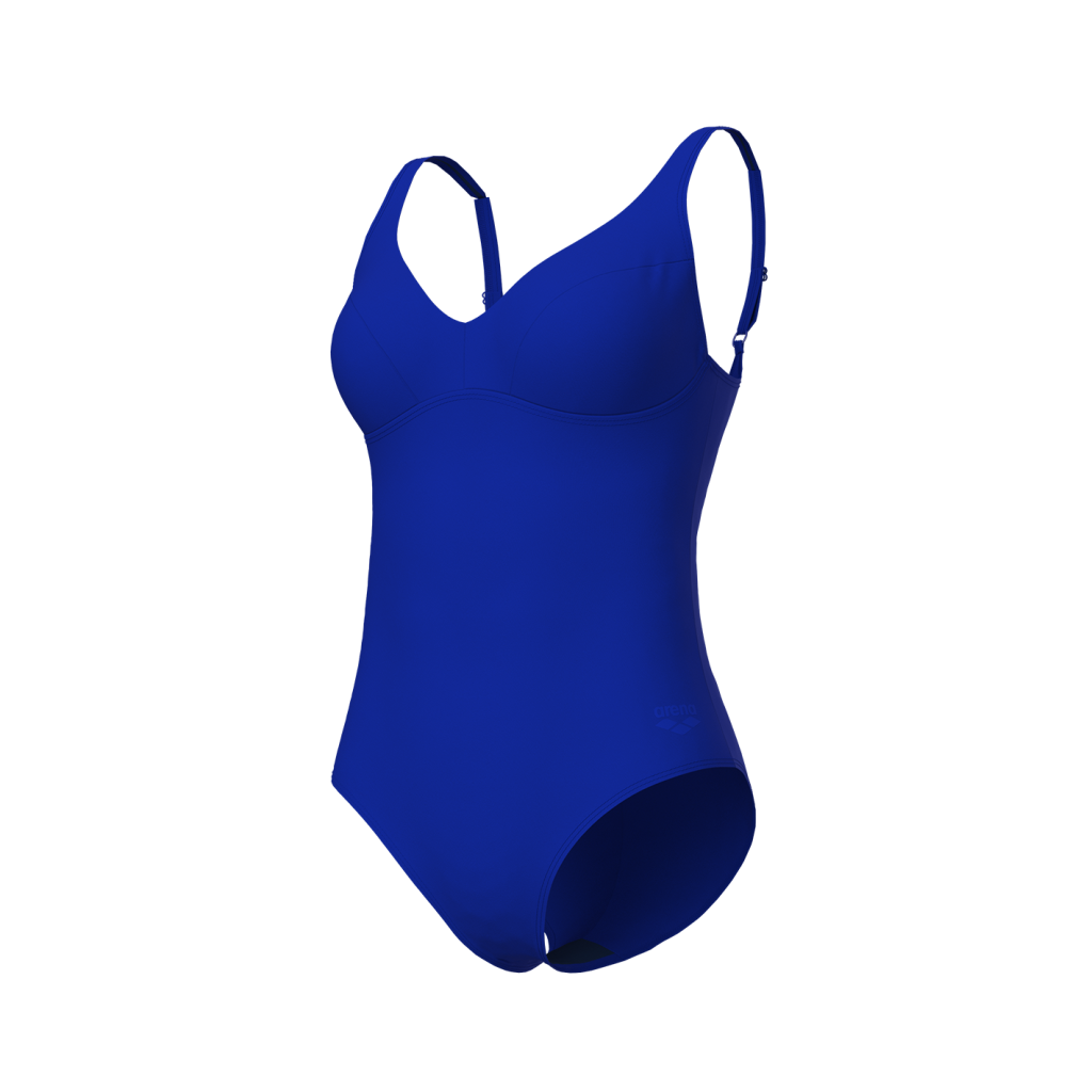 Arena W Arena Swimsuit Victoria U Back Solid Badeanzug in BLAU