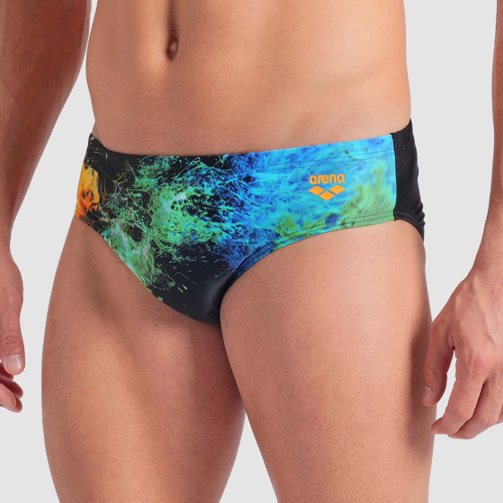 Arena M Arena Vibrant Swim Briefs Swim Slip in SCHWARZ