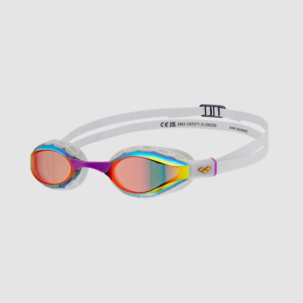 Arena Air Sonic Mirror Wettkampfschwimmbrille in WEISS