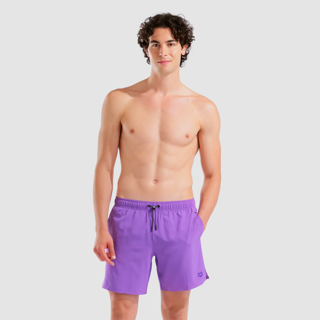 Arena M Arena Evo Beach Boxer Solid Beach Short in VIOLETT