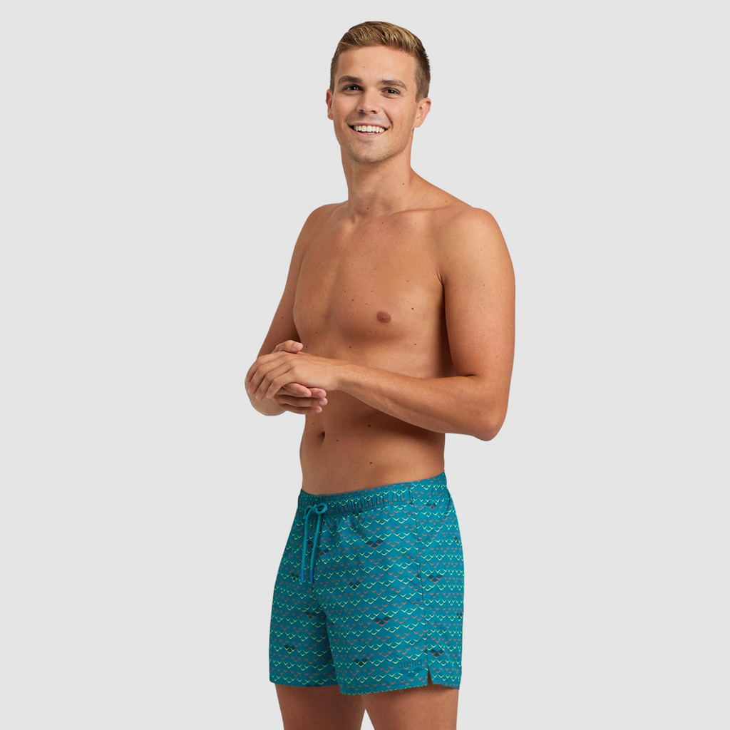 Beach Short Allover II green lake logo Hauptbild_brandshop