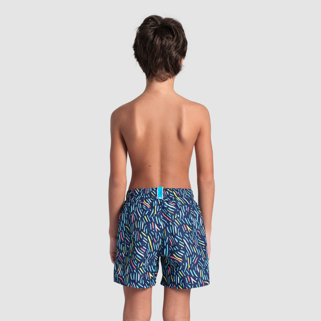 B Beach Boxer Allover Beach Short navy/multi model_bild_back_brandshop