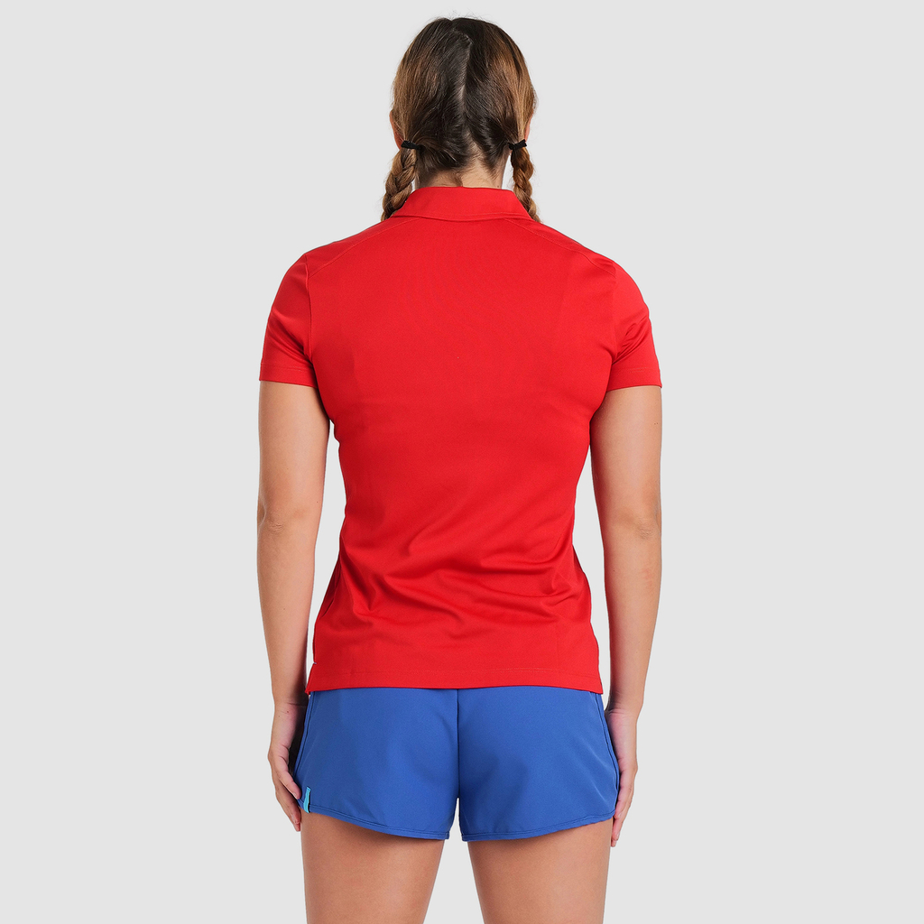 Team Poloshirt Solid red rueckseite_bild_brandshop