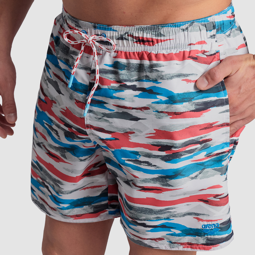 Arena M Beach Boxer Allover Beach Short in MEHRFARBIG