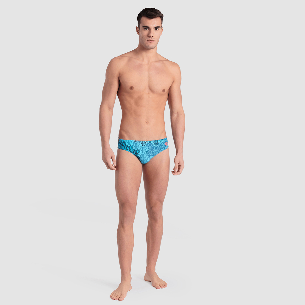 Arena M Arena Camo Kikko Swim Briefs Swim Slip in BLAU