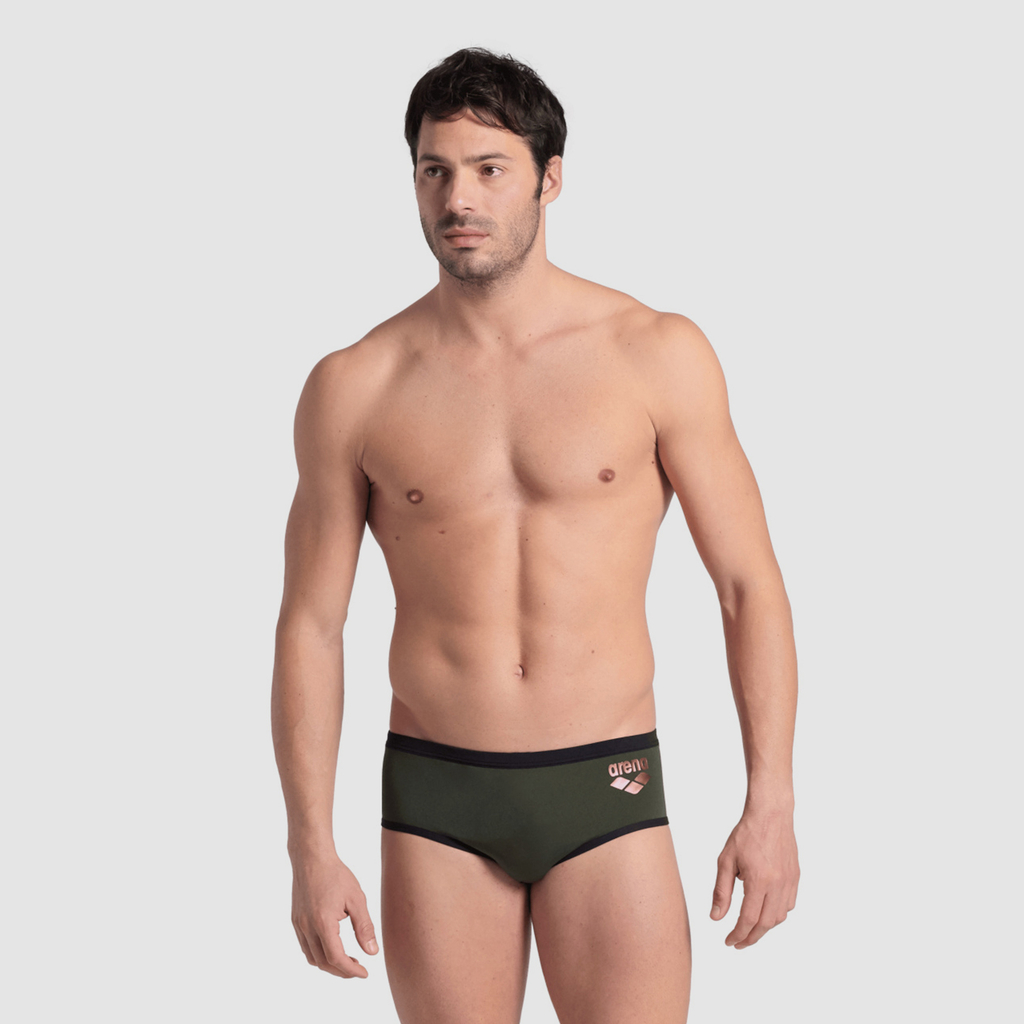 M Arena One 12Cm Swim Briefs Big Logo Swim Slip dark sage Hauptbild_brandshop