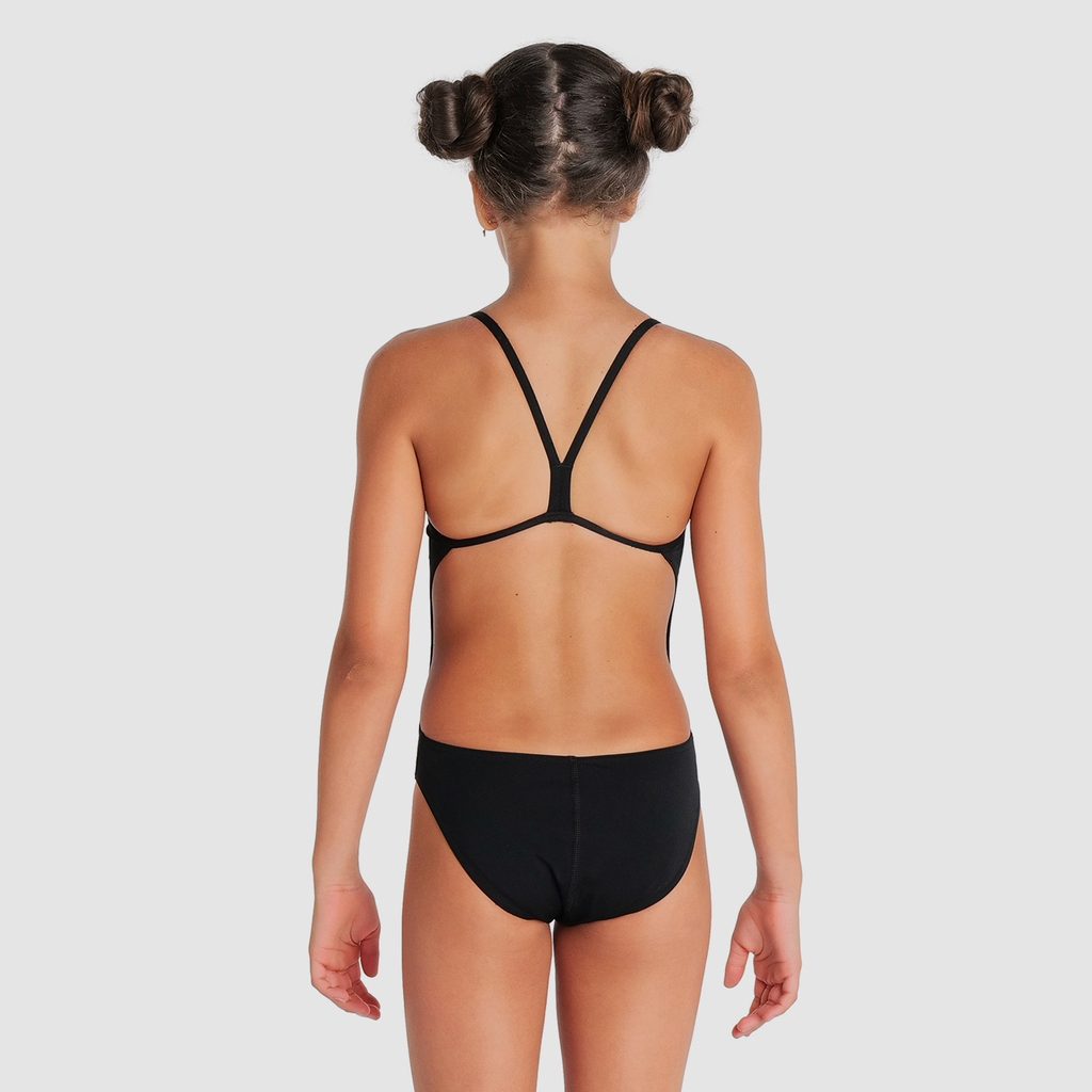 Team Swimsuit Challenge Solid Badeanzug black/white rueckseite_bild_brandshop