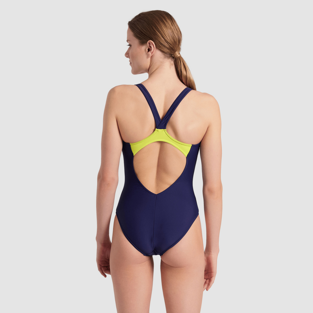 Arena Threefold V Back One Piece R Badeanzug in BLAU