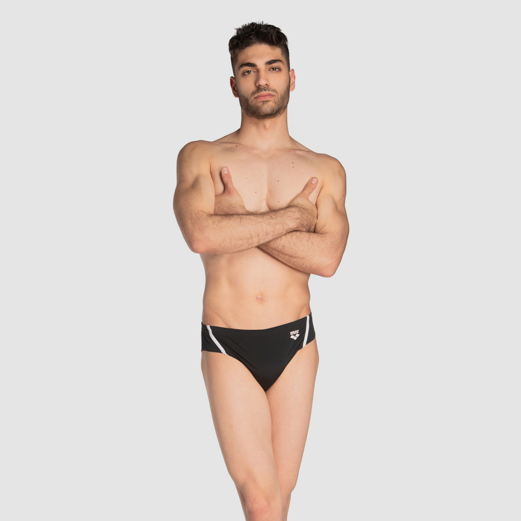 Arena Pro_File Swim Briefs Swim Slip black/white model_bild_back_brandshop