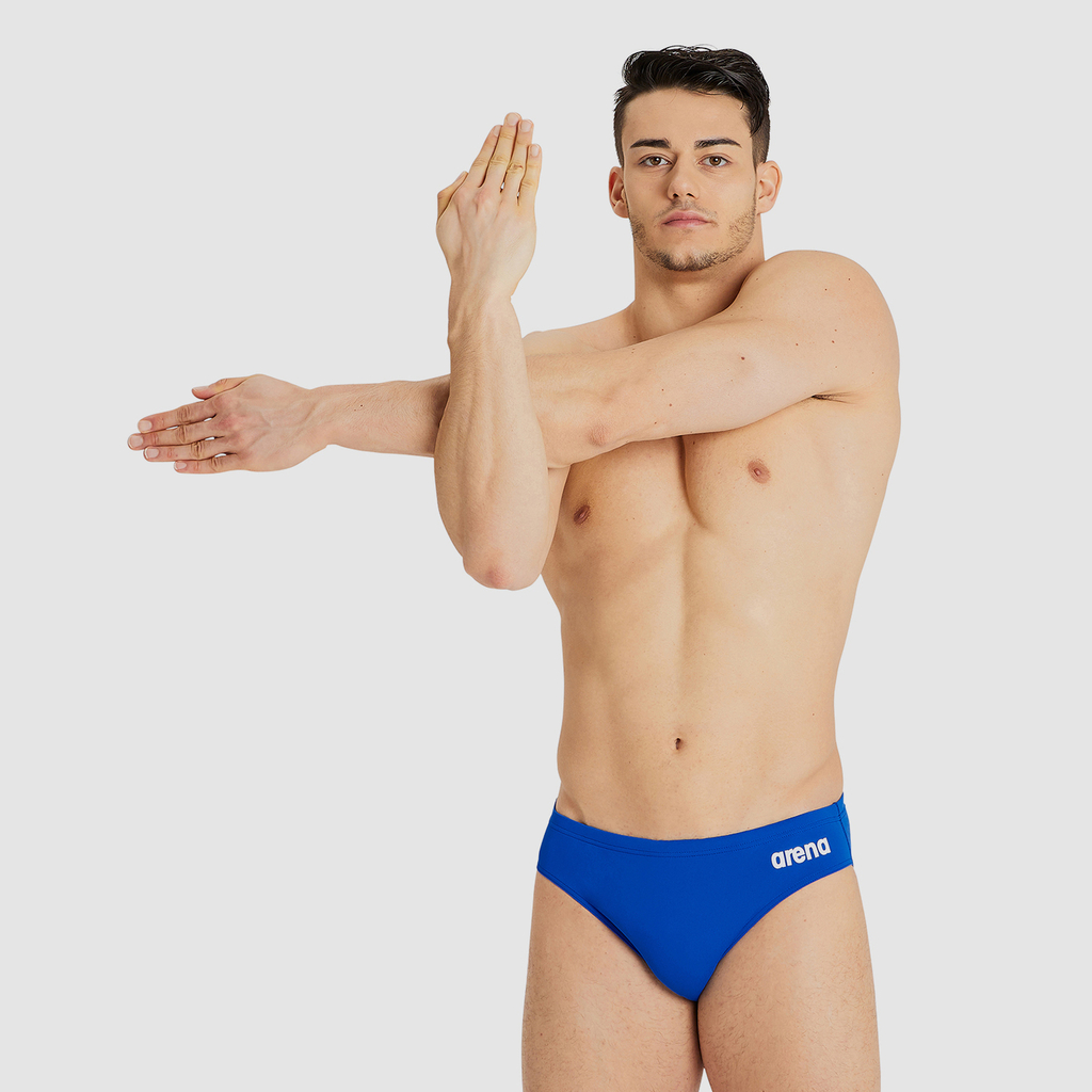 M Team Swim Briefs Solid Swim Slip royal/white Hauptbild_brandshop