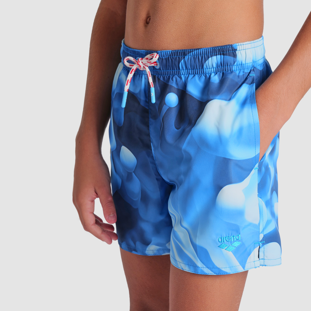 Arena B Beach Boxer Allover Beach Short in BLAU