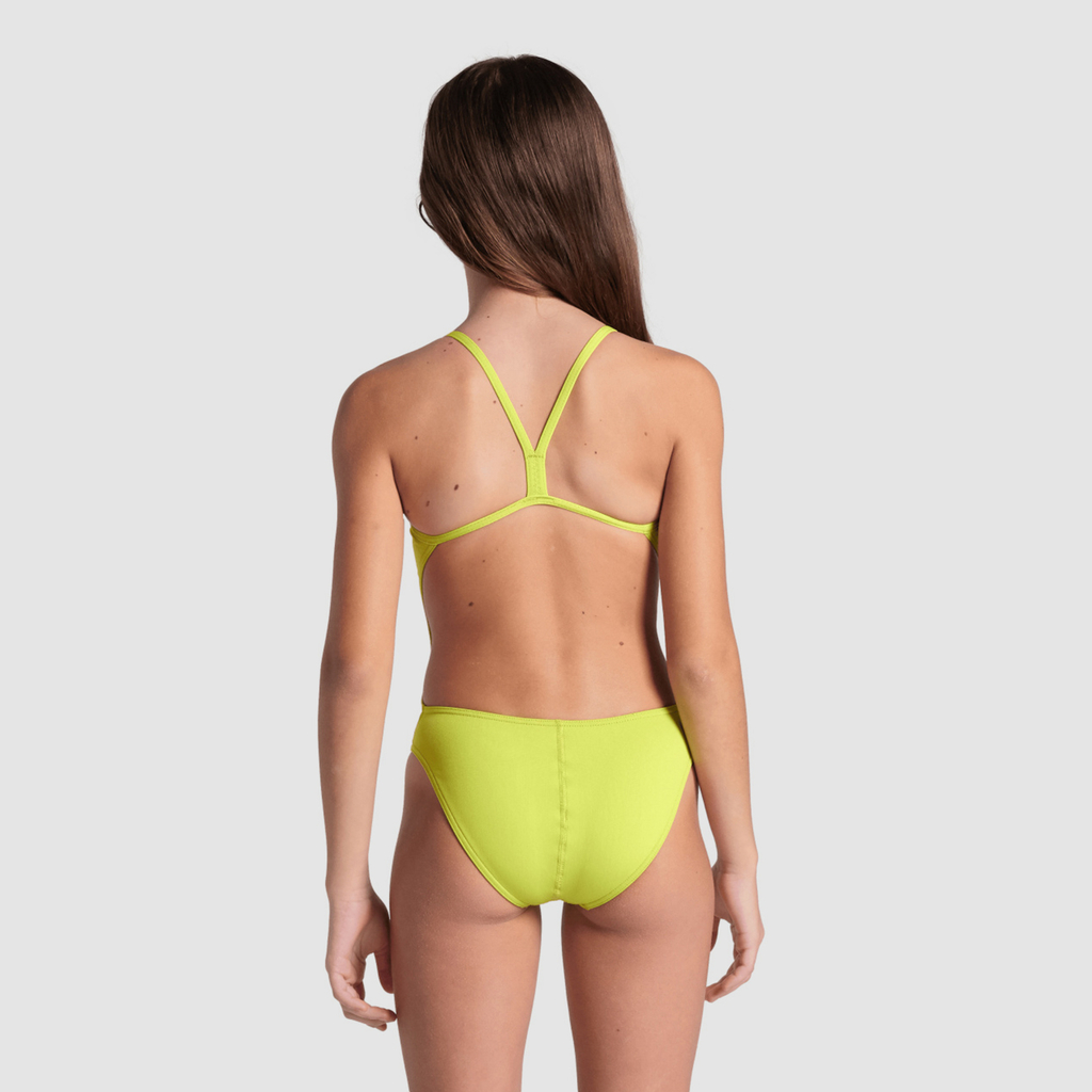 Team Swimsuit Challenge Solid Badeanzug soft green model_bild_back_brandshop