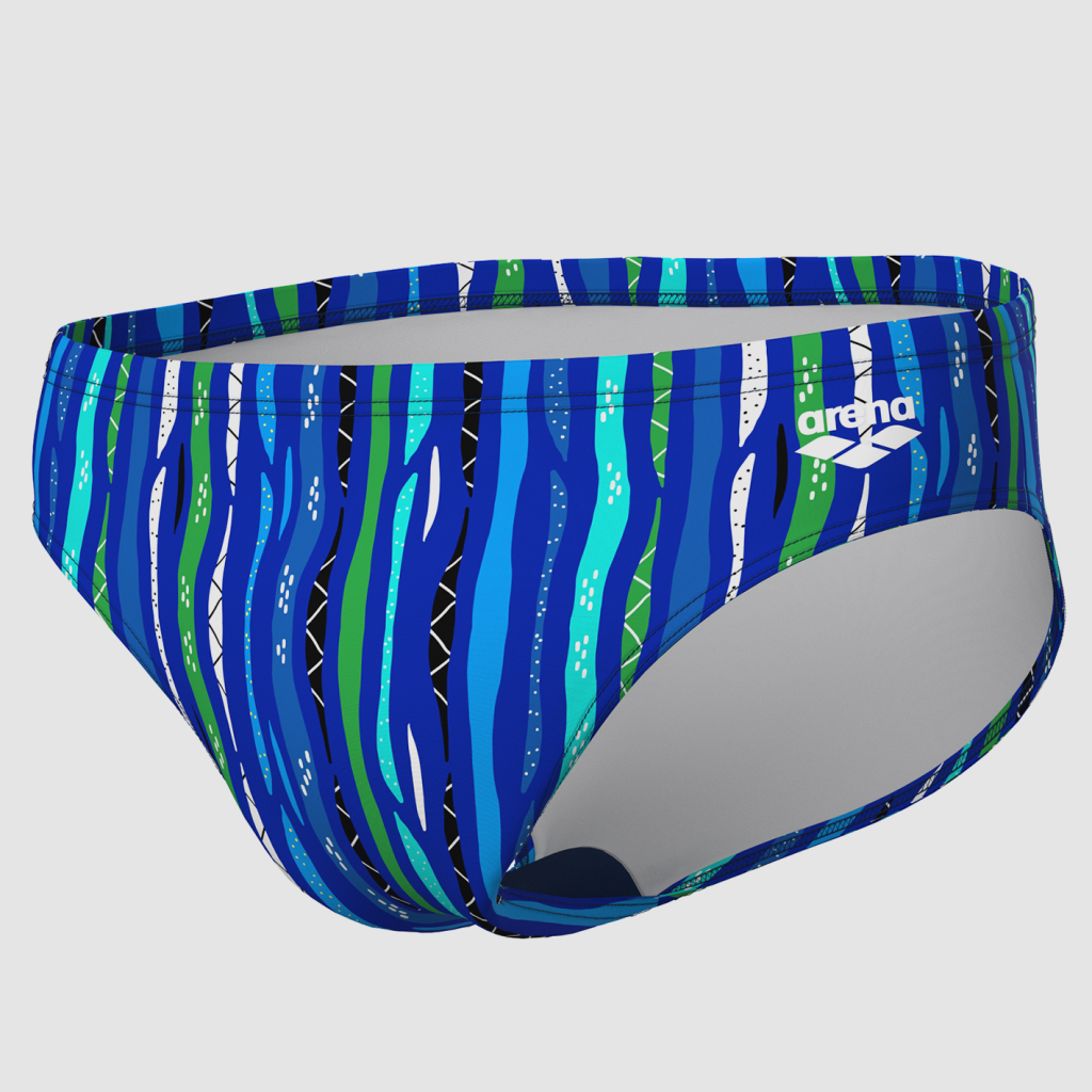 Arena M Arena Stripes Swim Briefs Swim Slip in BLAU
