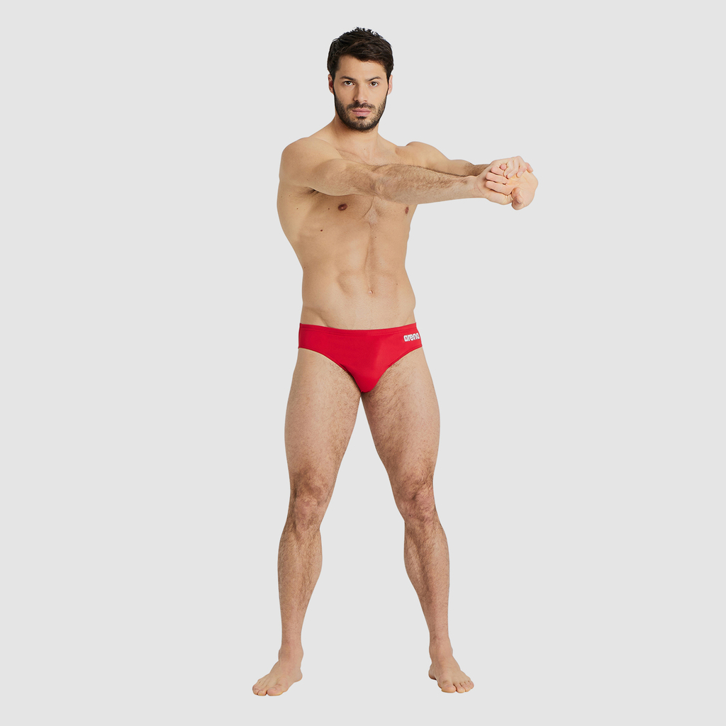 Arena M Team Swim Briefs Solid Swim Slip in ROT