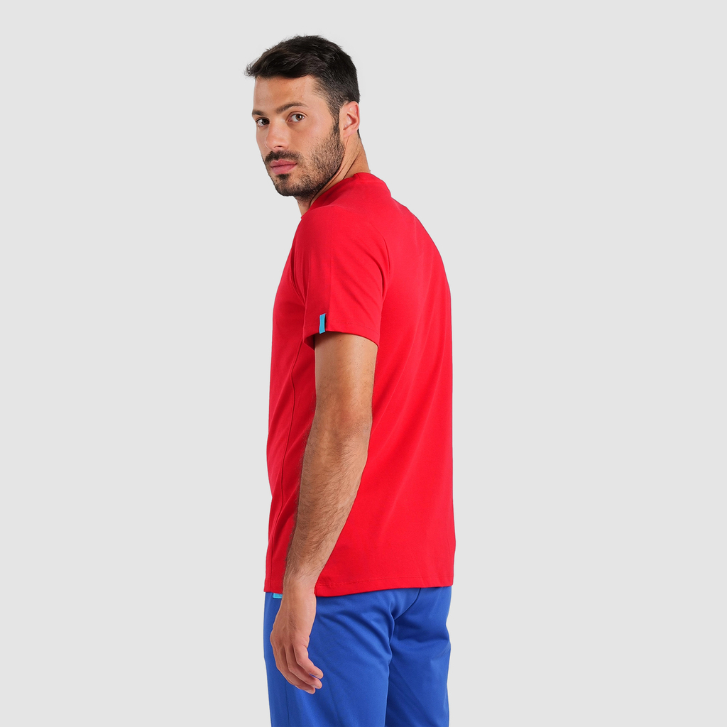 Team T-Shirt Panel red model_bild_back_brandshop