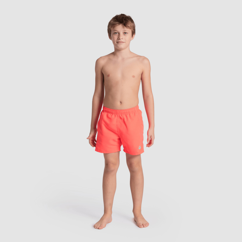 Beach Boxer Solid R fluo red/water model_bild_back_brandshop