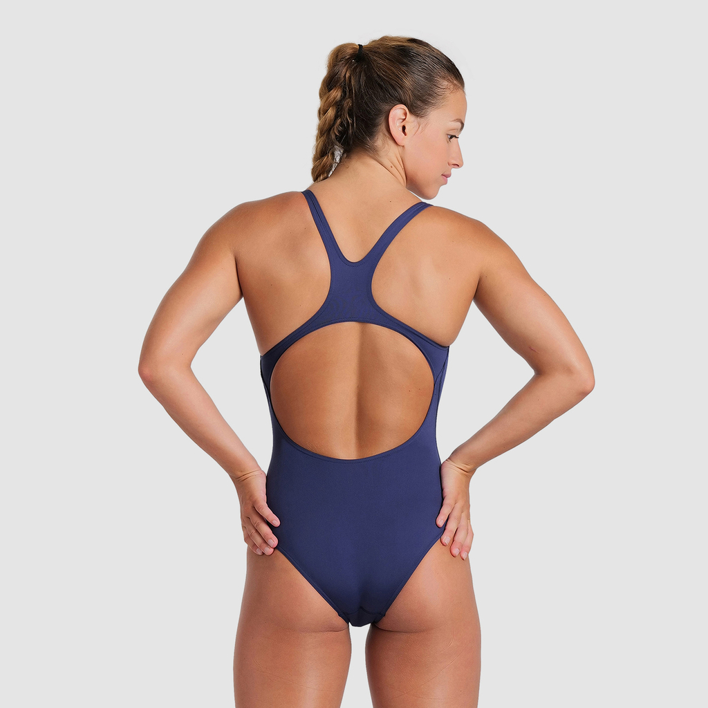 Team Swimsuit Swim Pro Solid Badeanzug navy/white rueckseite_bild_brandshop