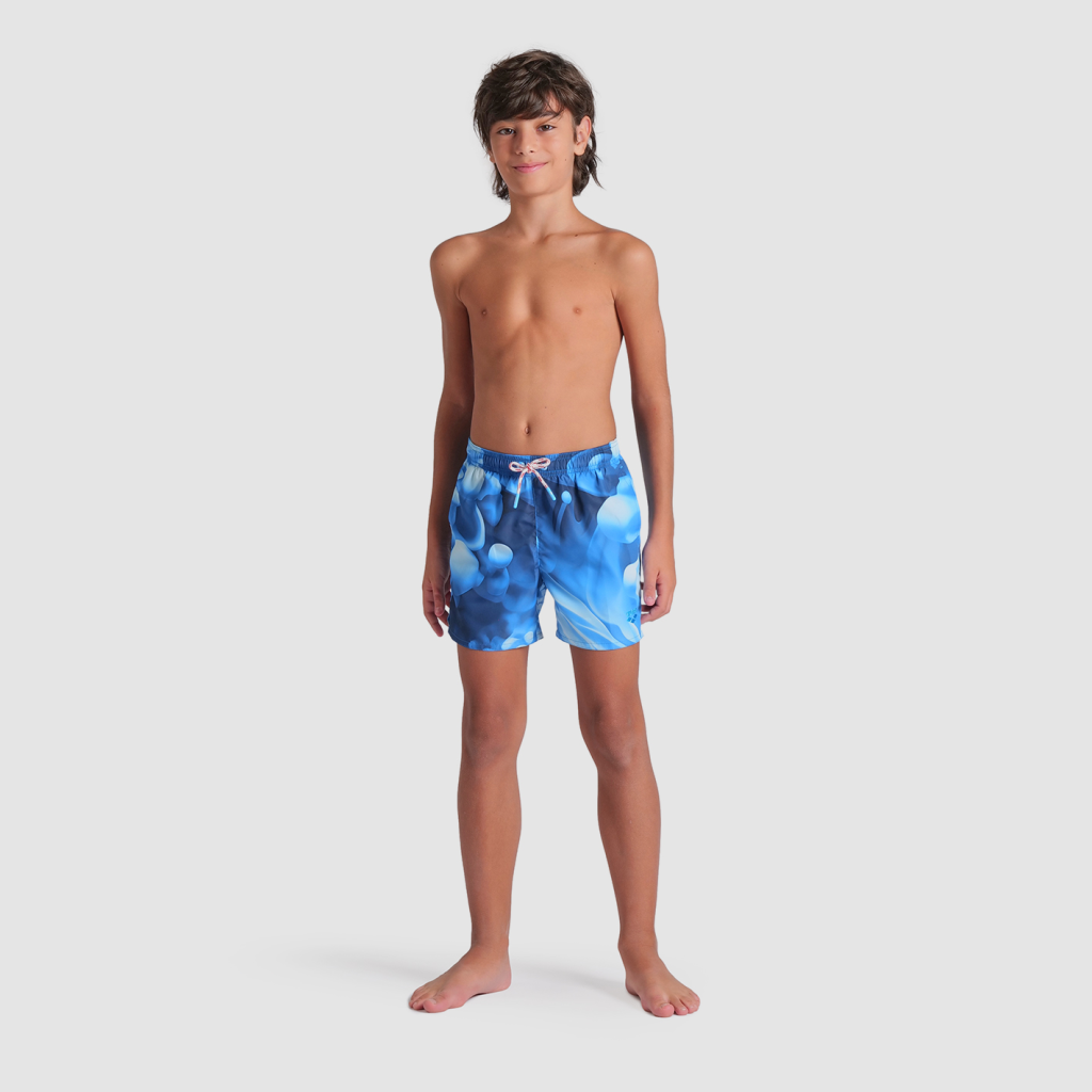 Arena B Beach Boxer Allover Beach Short in BLAU