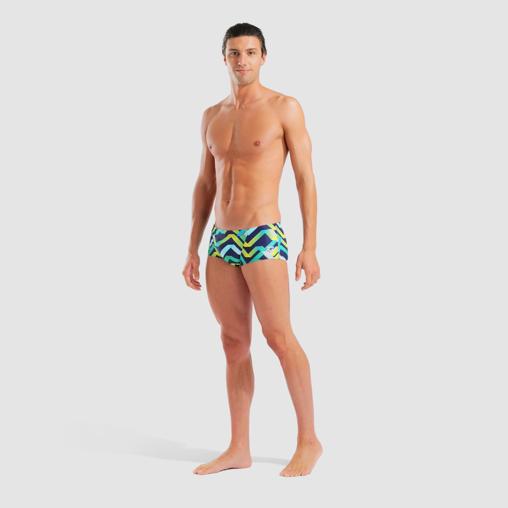 Arena M Arena Texture Swim Low Waist Short Swim Low Waist Short in BLAU