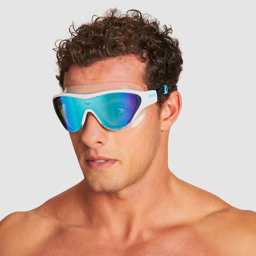 Arena The One Mask Mirror Schwimmbrille in BLAU