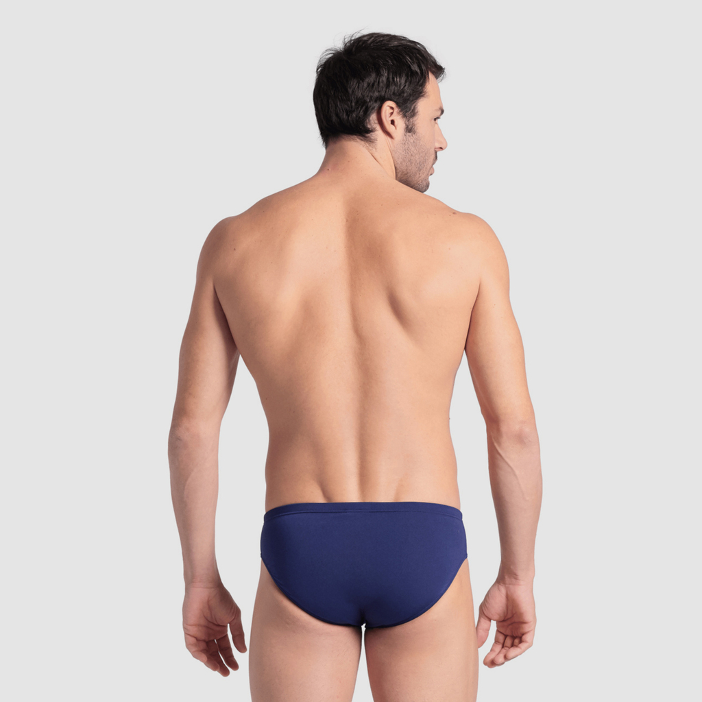 M Arena Reflecting Swim Briefs Swim Slip navy model_bild_back_brandshop