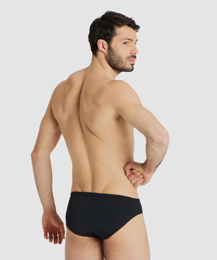 M Team Swim Briefs Solid Swim Slip black/white model_bild_back_brandshop