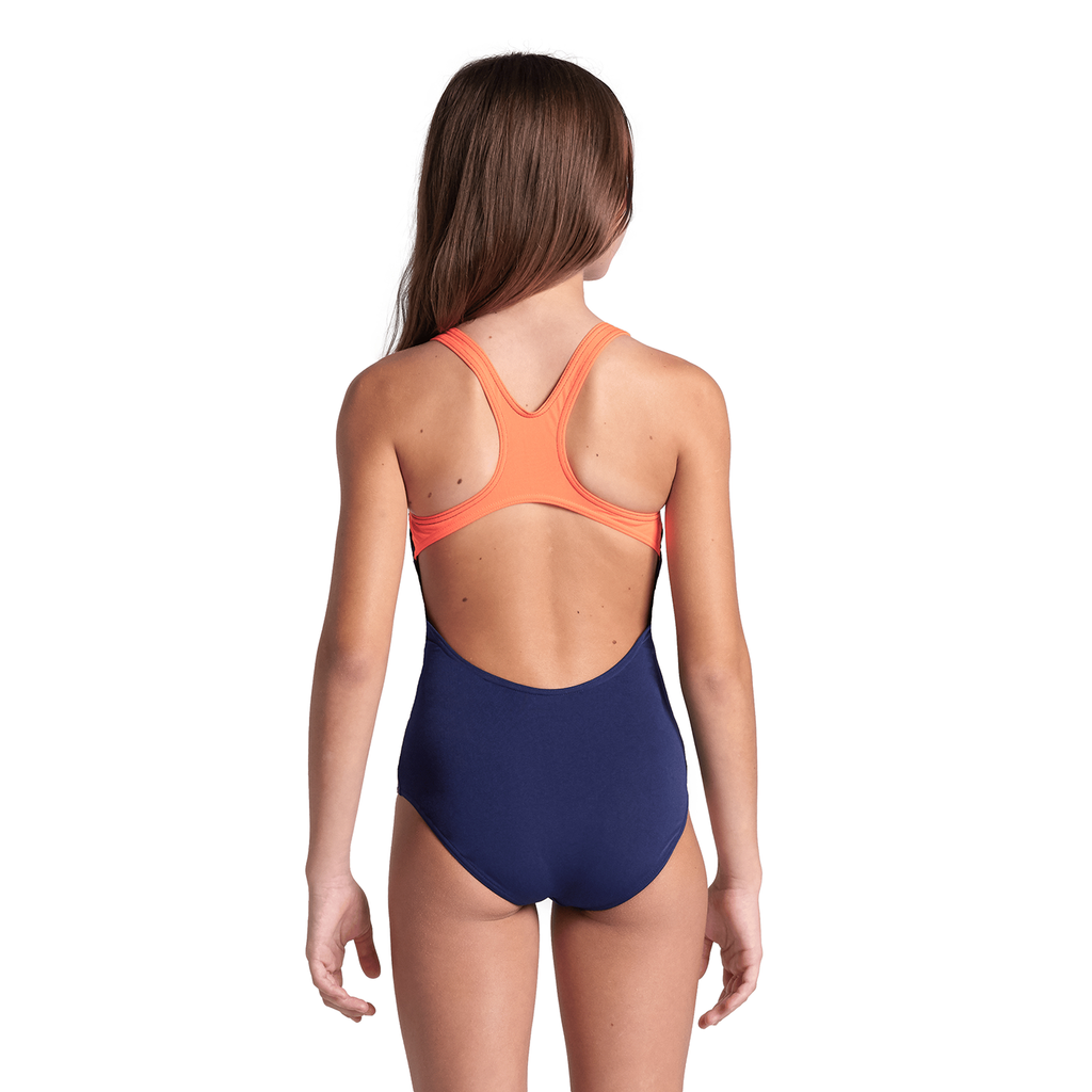 G Arena Reflecting Swimsuit Swim Pro Back Badeanzug navy/bright coral model_bild_back_brandshop