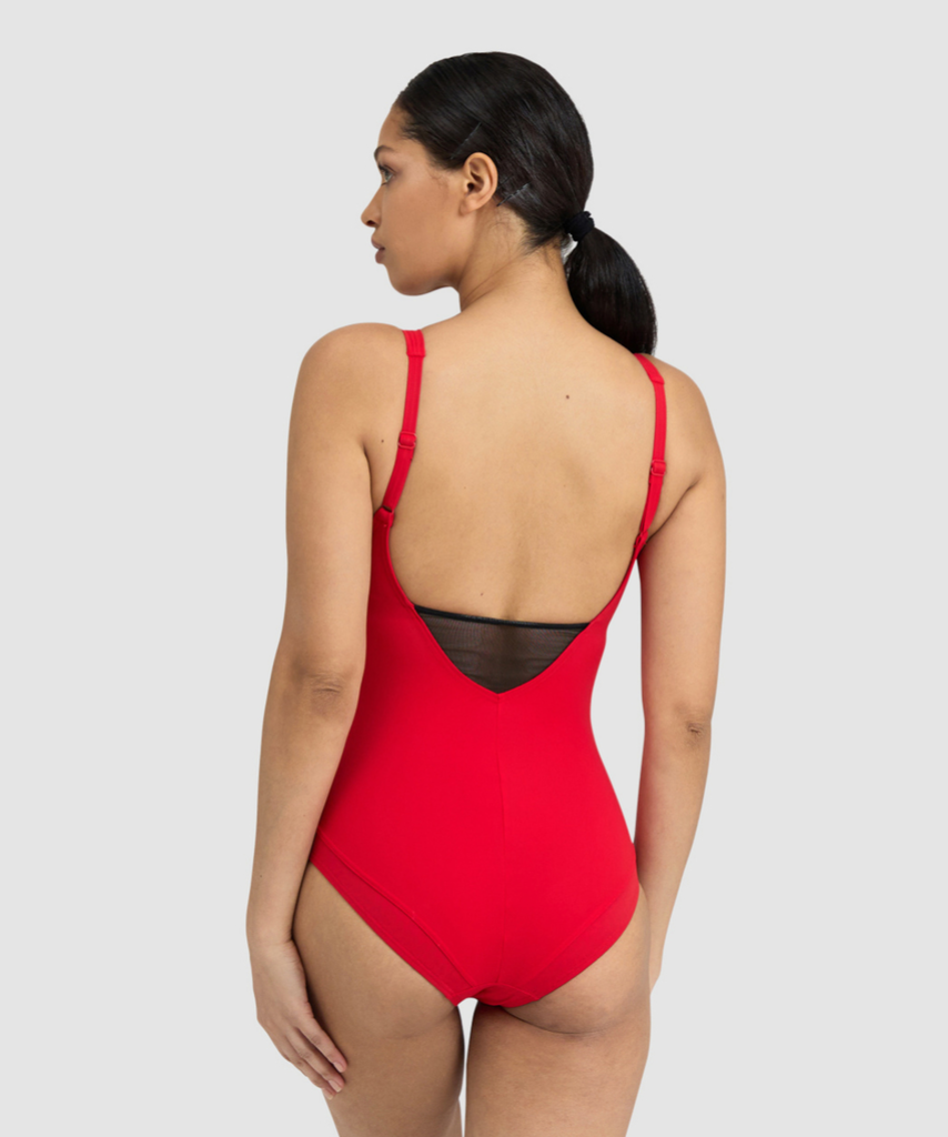 Bodylift Swimsuit Manuela U Back C Cup Badeanzug red model_bild_back_brandshop