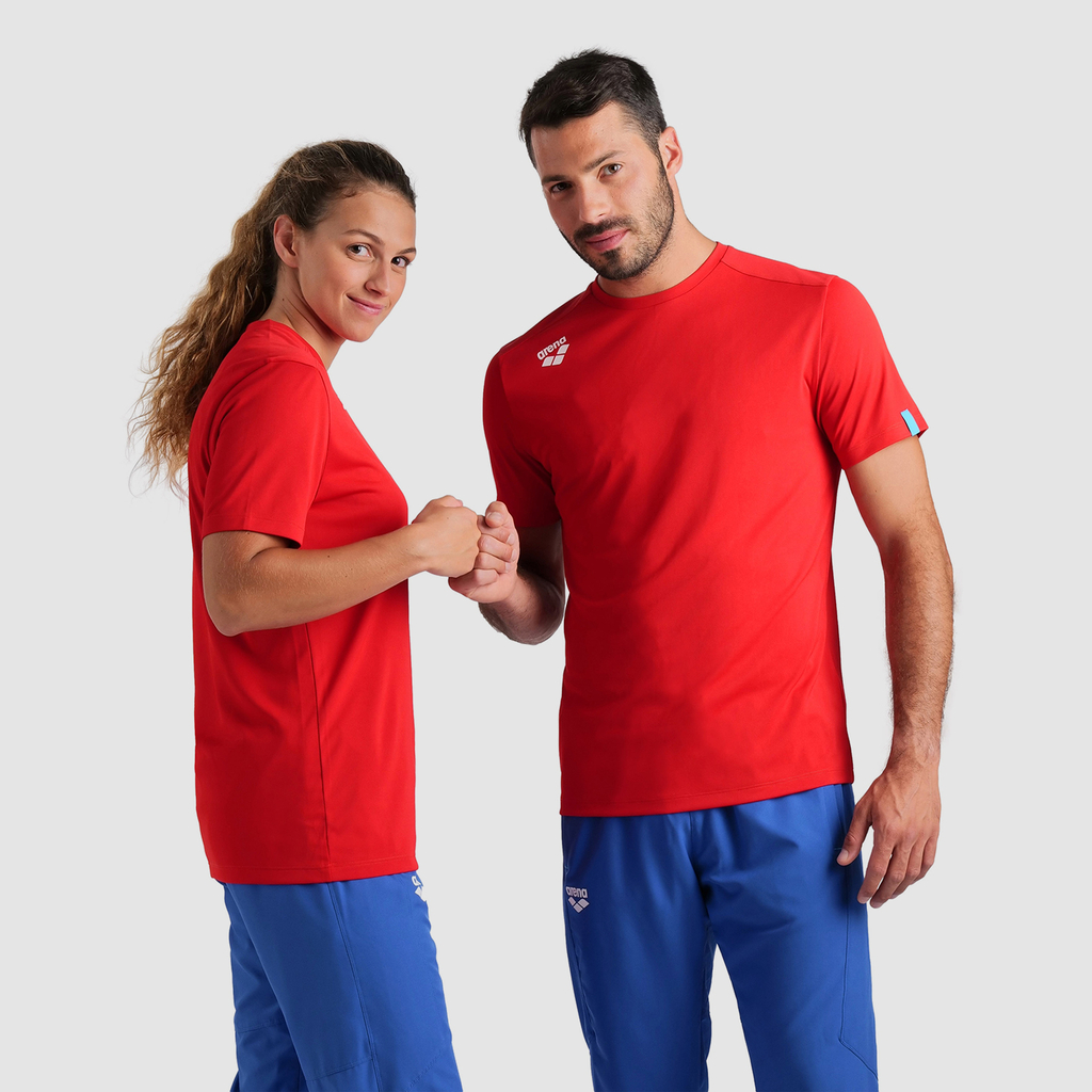 Arena Team T-Shirt Solid in ROT