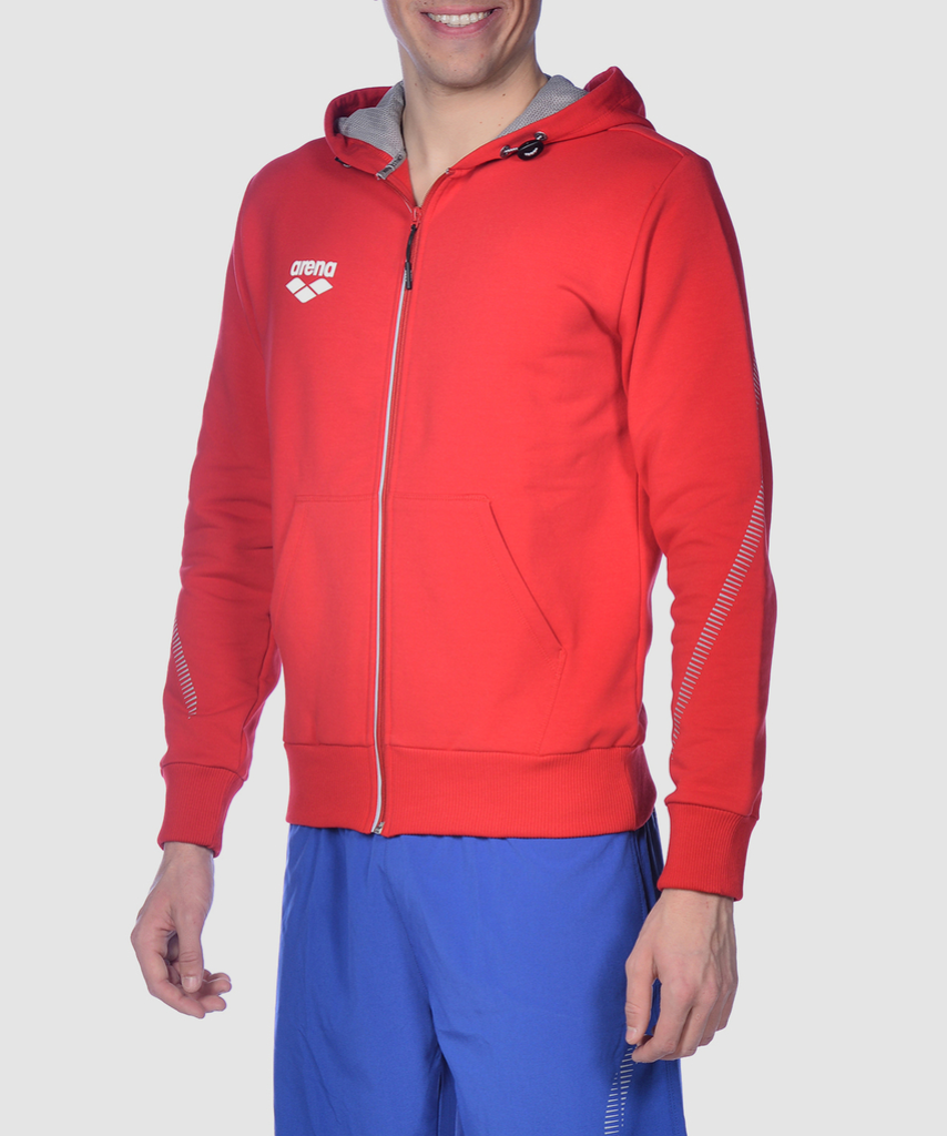 Tl Hooded Jacket red model_bild_brandshop