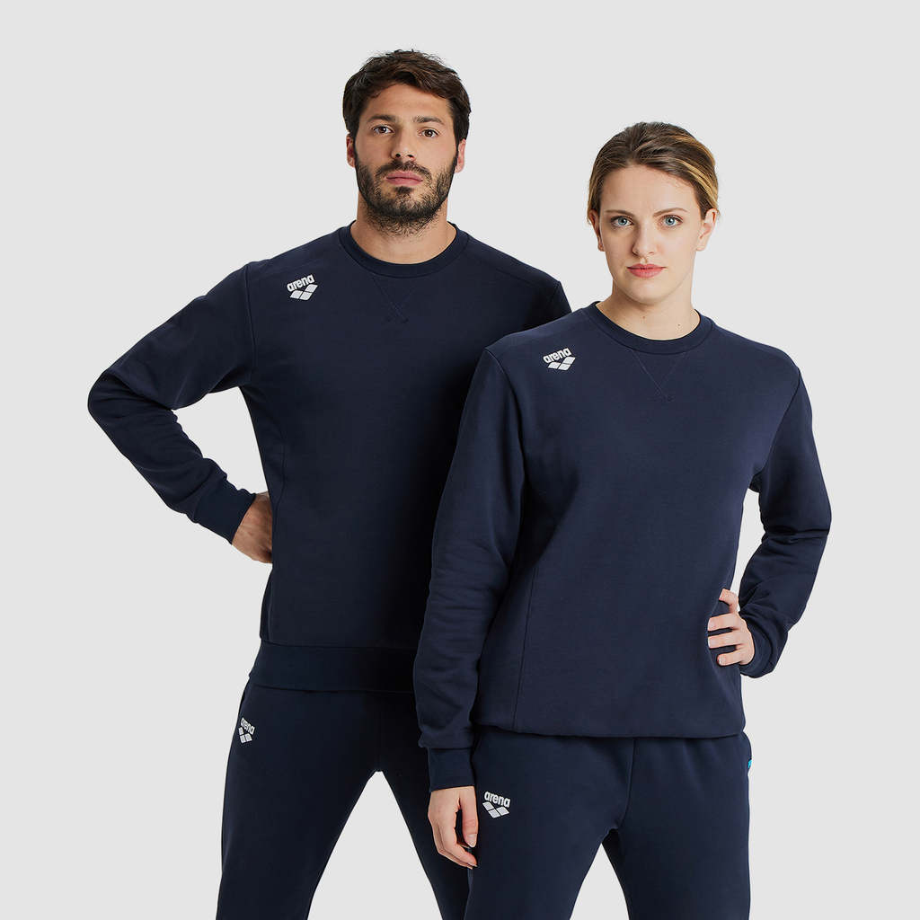 Arena Crew Sweat Solid in BLAU