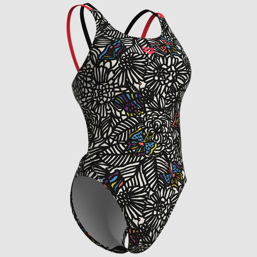 Arena W Arena Colors Book Swimsuit Swim Tech Multi Badeanzug in SCHWARZ
