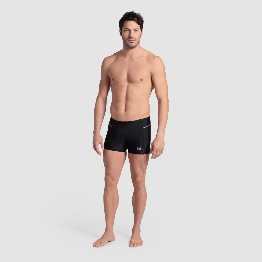 Arena M Arena Pro_File Swim Short Graphic Swim Short in SCHWARZ