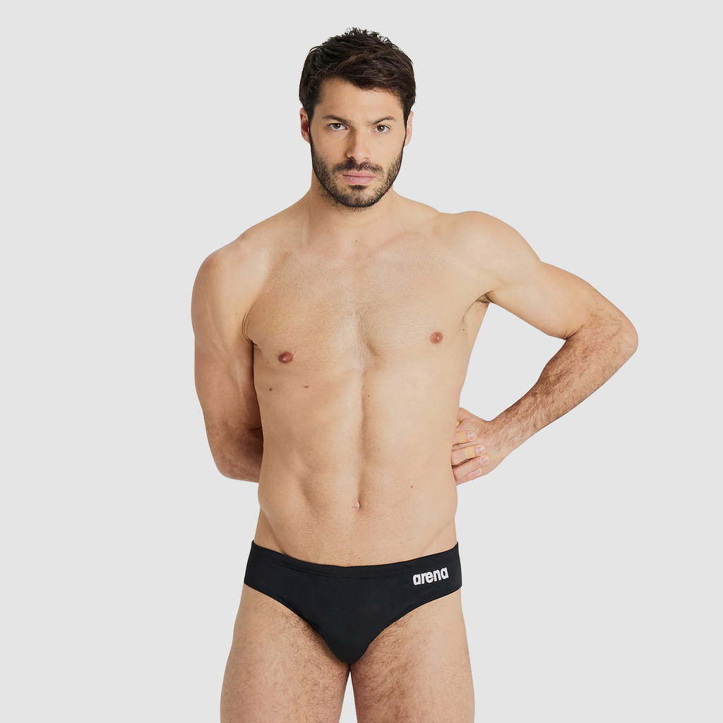 M Team Swim Briefs Solid Swim Slip black/white Hauptbild_brandshop