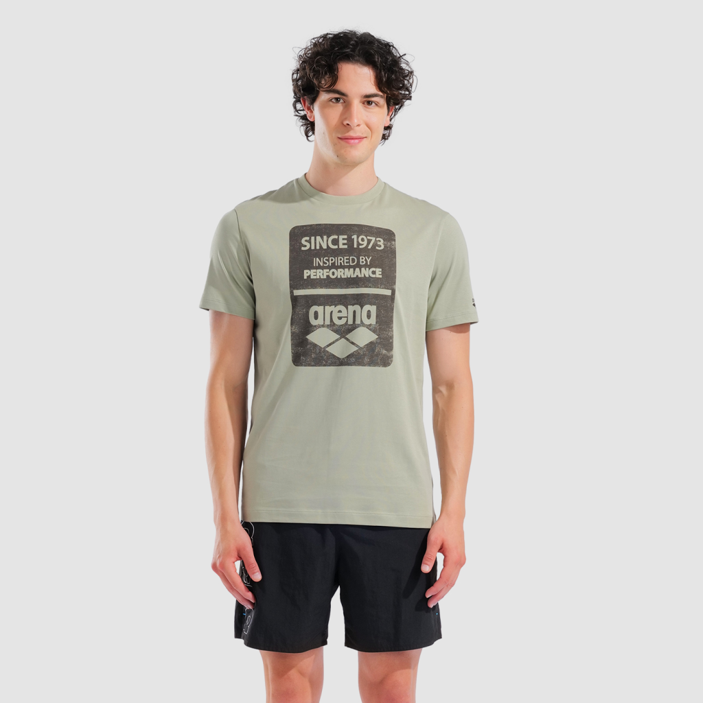 Arena M Arena 1973 Print T-Shirt T-Shirt in GRÜN