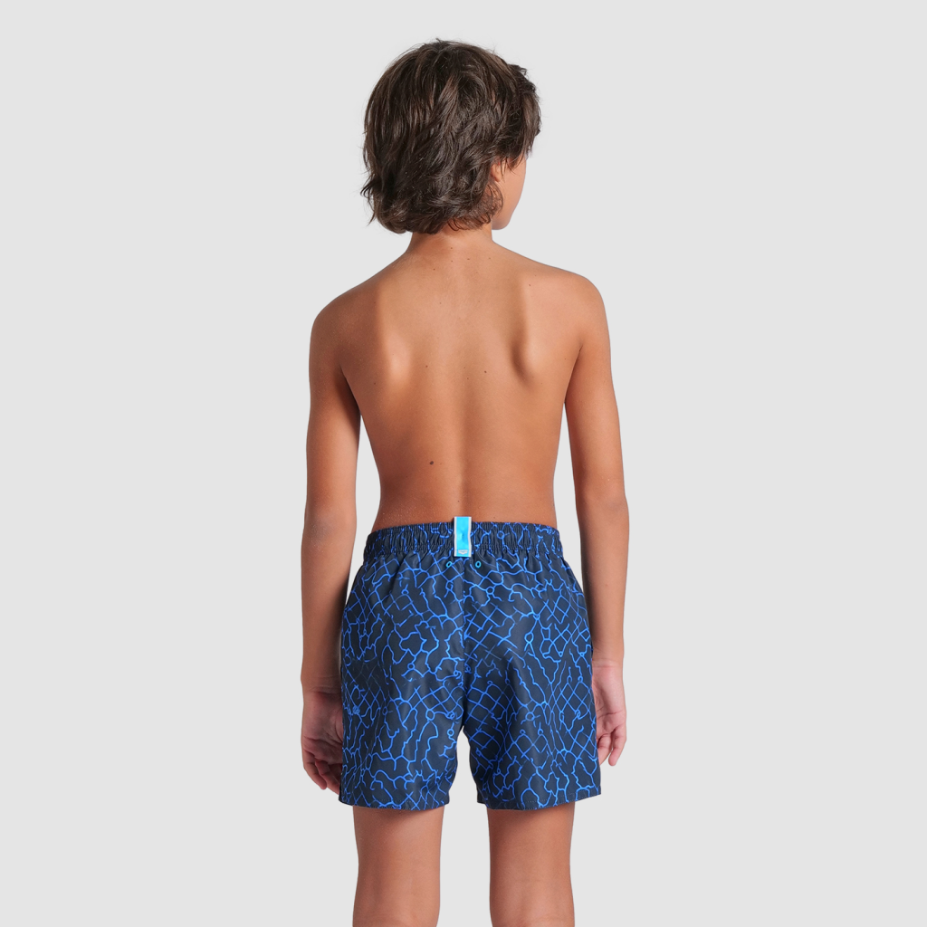 Arena B Beach Boxer Allover Beach Short in BLAU