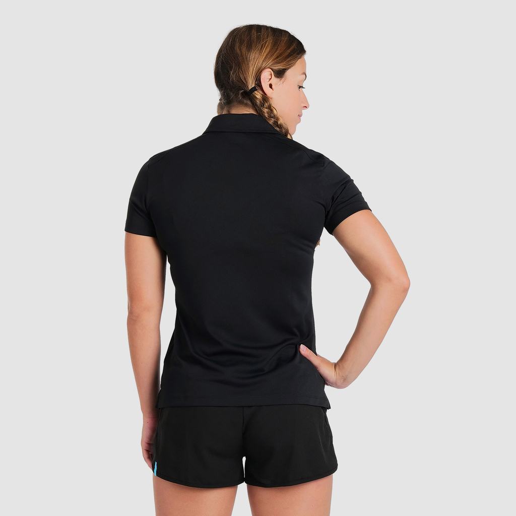 Team Poloshirt Solid black model_bild_back_brandshop