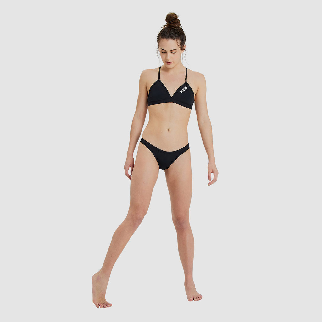 Arena Team Swim Bottom Solid Bikini in SCHWARZ