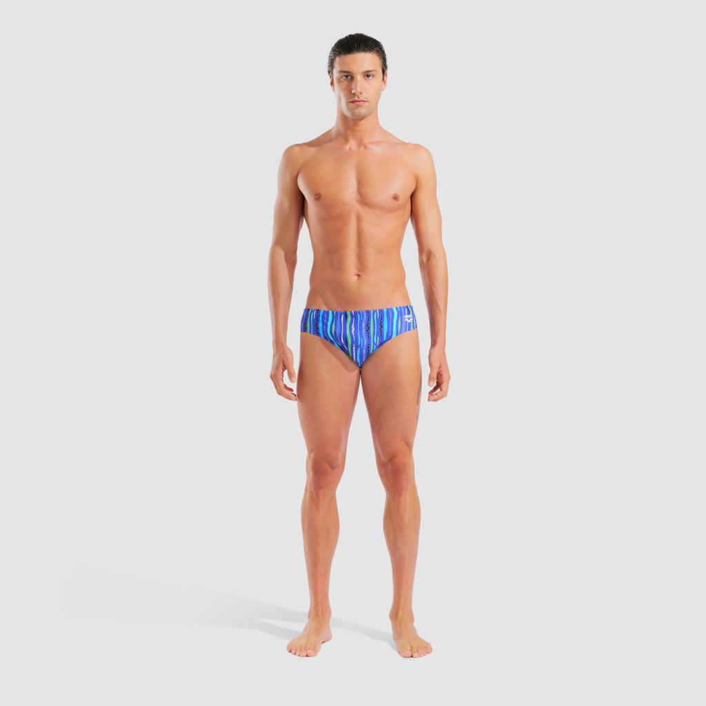 Arena M Arena Stripes Swim Briefs Swim Slip in BLAU