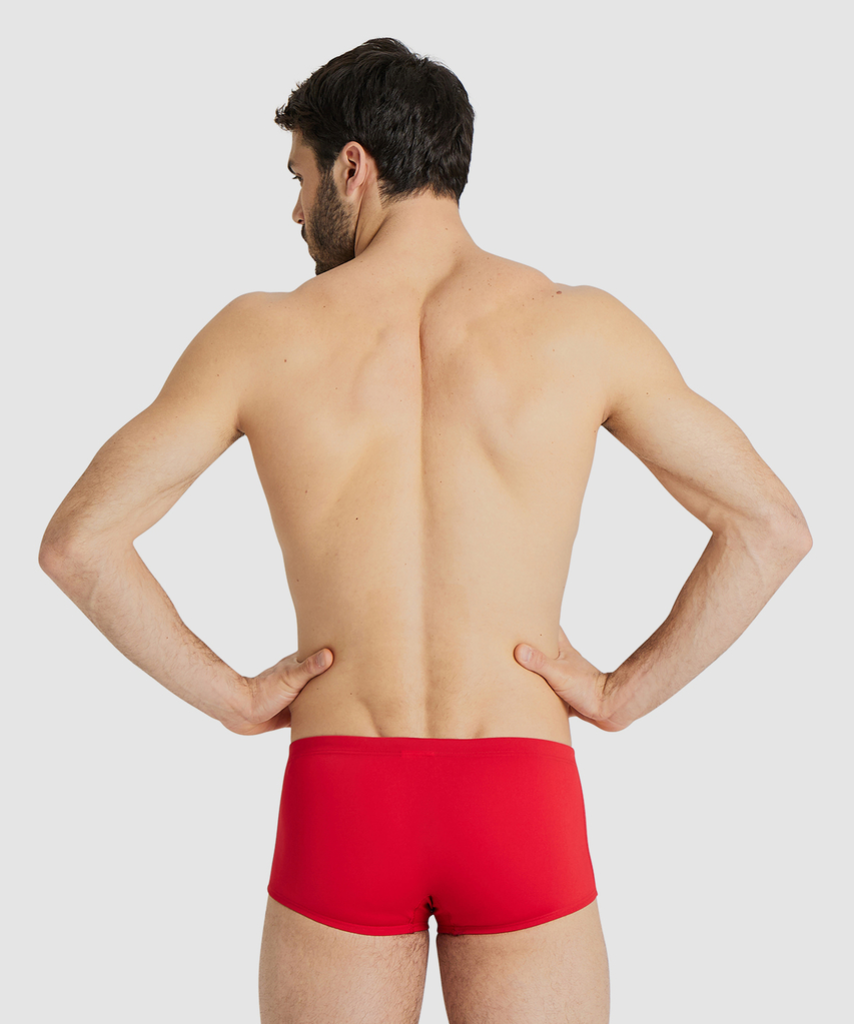 Team Swim Low Waist Short Solid red/white model_bild_back_brandshop