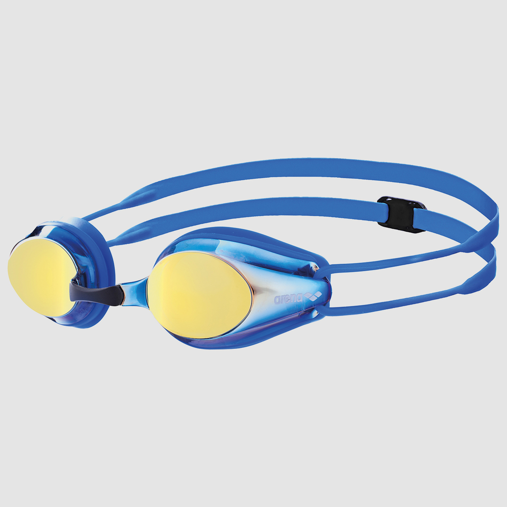 Junior Tracks Mirror Schwimmbrille blue yellow copper/blue/blue Hauptbild_brandshop